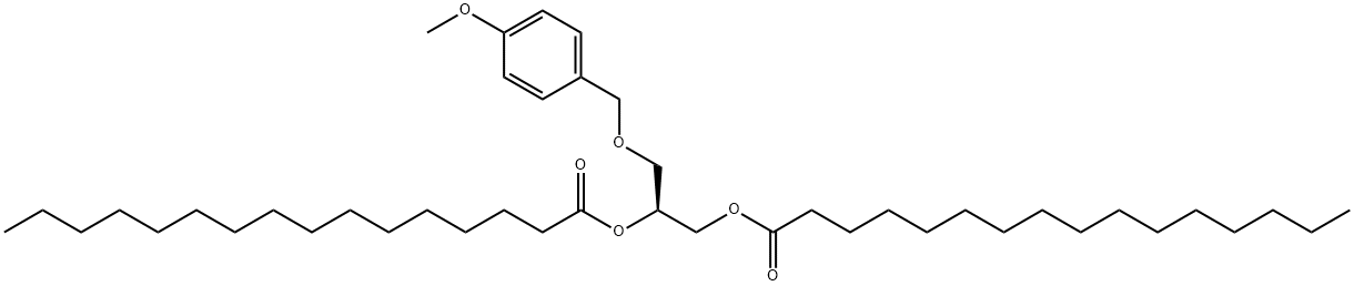 Hexadecanoic acid, 1-[[(4-methoxyphenyl)methoxy]methyl]-1,2-ethanediyl ester, (S)- (9CI)