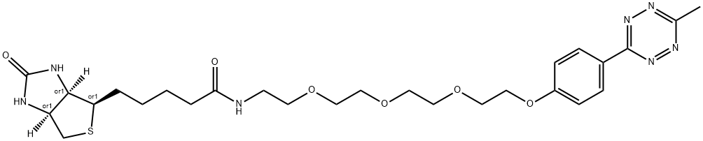 Biotin-PEG4-Methyltetrazine Struktur