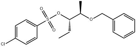 Benzenesulfonic acid, 4-chloro-, 1-ethyl-2-(phenylmethoxy)propyl ester, [R-(R*,S*)]- (9CI) Struktur