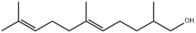 5,9-Undecadien-1-ol, 2,6,10-trimethyl-, (5E)- Struktur