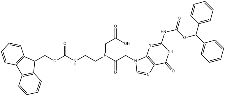 FMoc-PNA-G(Bhoc)-OH Struktur