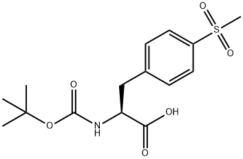 (S)-2-(tert-butoxycarbonylamino)-3-(4-(methylsulfonyl)phenyl Struktur