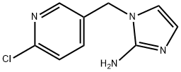 1H-Imidazol-2-amine, 1-[(6-chloro-3-pyridinyl)methyl]- Struktur