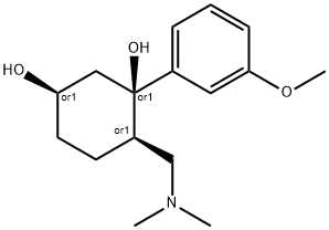 AXOMADOL,6-DIMETHYLAMINOMETHYL-1-(3-METHOXY-PHENYL)-CYCLOHEXANE-1,3-DIOL Struktur