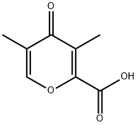 4H-Pyran-2-carboxylic acid, 3,5-dimethyl-4-oxo- Struktur