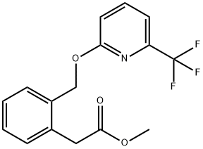 Benzeneacetic acid, 2-[[[6-(trifluoromethyl)-2-pyridinyl]oxy]methyl]-, methyl ester