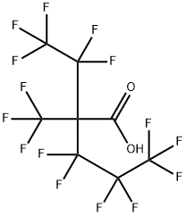 Pentanoic acid, 3,3,4,4,5,5,5-heptafluoro-2-(1,1,2,2,2-pentafluoroethyl)-2-(trifluoromethyl)- Struktur