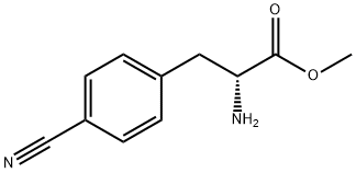 D-Phenylalanine, 4-cyano-, methyl ester Struktur