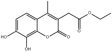 2H-1-Benzopyran-3-acetic acid, 7,8-dihydroxy-4-methyl-2-oxo-, ethyl ester