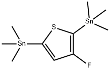 Stannane, 1,1'-(3-fluoro-2,5-thiophenediyl)bis[1,1,1-trimethyl- Struktur