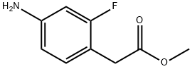 Methyl 2-(4-Amino-2-fluorophenyl)acetate Struktur