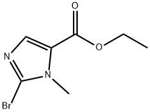 1H-Imidazole-5-carboxylic acid, 2-bromo-1-methyl-, ethyl ester Struktur