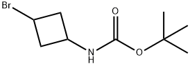 Carbamic acid, N-(3-bromocyclobutyl)-, 1,1-dimethylethyl ester Struktur