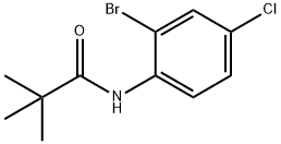 Propanamide, N-(2-bromo-4-chlorophenyl)-2,2-dimethyl- Struktur