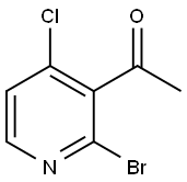 1-(2-BROMO-4-CHLOROPYRIDIN-3-YL)ETHANONE Struktur