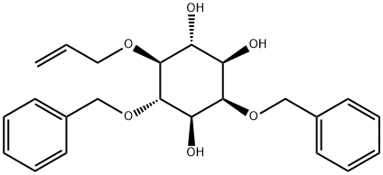 myo-Inositol, 2,4-bis-O-(phenylmethyl)-5-O-2-propenyl- Struktur