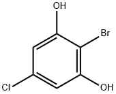 1,3-Benzenediol, 2-bromo-5-chloro- Struktur