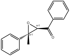 rel-Phenyl(3β*-phenyl-3-methyloxirane-2α*-yl) ketone Struktur