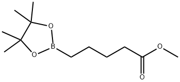 Methyl 5-(tetramethyl-1,3,2-dioxaborolan-2-yl)pentanoate Struktur