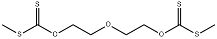 S,S'-dimethyl O,O'-2,2'-oxybis(ethane-2,1-diyl) dicarbonodithioate Struktur