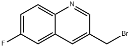 3-(Bromomethyl)-6-fluoroquinoline Struktur