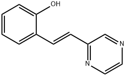 Phenol, 2-[(1E)-2-(2-pyrazinyl)ethenyl]- Struktur