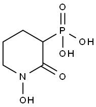 Phosphonic acid, P-(1-hydroxy-2-oxo-3-piperidinyl)- Struktur