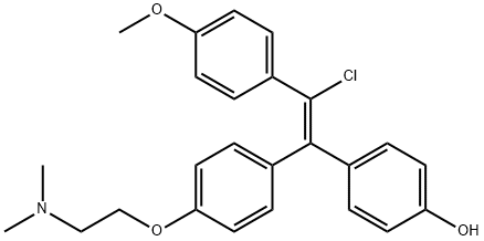 N,N-Dimethyl-4-hydroxymethoxy Clomiphene Struktur