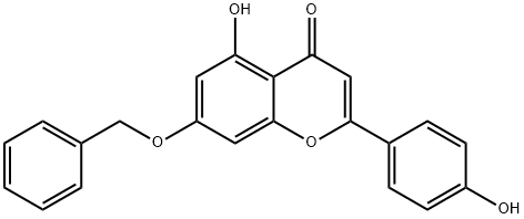 7-(Benzyloxy)-4'',5-dihydroxy-flavone Struktur