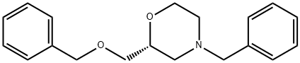 Morpholine, 2-[(phenylmethoxy)methyl]-4-(phenylmethyl)-, (2R)- Struktur