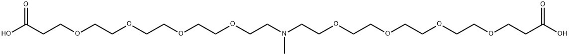 N-Me-N-(PEG4-acid)2 Struktur