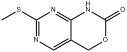 2H-Pyrimido[4,5-d][1,3]oxazin-2-one, 1,4-dihydro-7-(methylthio)- Structure