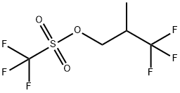 Methanesulfonic acid, 1,1,1-trifluoro-, 3,3,3-trifluoro-2-methylpropyl ester Struktur