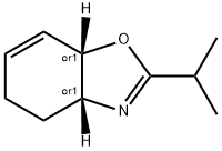 Benzoxazole, 3a,4,5,7a-tetrahydro-2-(1-methylethyl)-, (3aR,7aS)-rel- (9CI) Struktur