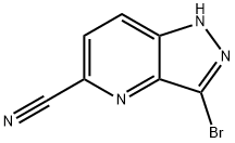 1H-Pyrazolo[4,3-b]pyridine-5-carbonitrile, 3-bromo- Struktur