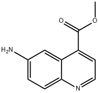 4-Quinolinecarboxylic acid, 6-amino-, methyl ester Struktur