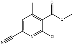 methyl 2-chloro-6-cyano-4-methylnicotinate Struktur