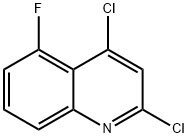 Quinoline, 2,4-dichloro-5-fluoro- Struktur