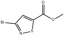 5-Isothiazolecarboxylic acid, 3-bromo-, methyl ester Struktur