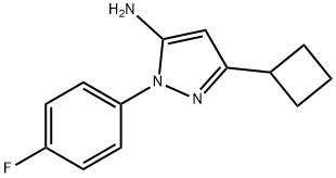 3-cyclobutyl-1-(4-fluorophenyl)-1H-pyrazol-5-amine(WXFC0756) Struktur