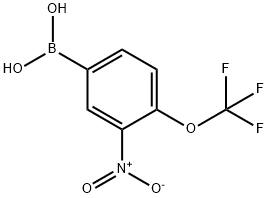 3-Nitro-4-(trifluoromethoxy)phenylboronic acid Struktur