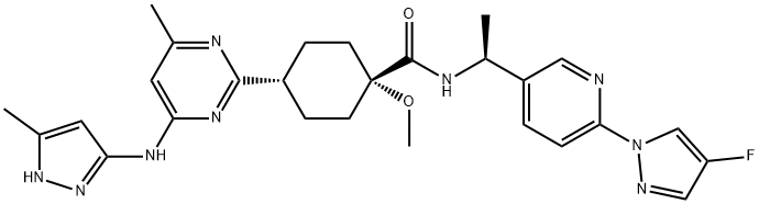 cis-Pralsetinib hydrochloride (cis-BLU-667 hydrochloride) Struktur