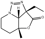 3H-4-Oxa-1,2,7a-triazacyclopent[cd]inden-3-one,2a-ethyl-2a,4a,5,6,7,7b-hexahydro-4a-methyl-,(2aS,4aR,7bR)-(9CI) Struktur