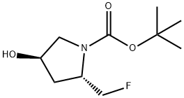 (2S,4R)-tert-butyl2-(fluoromethyl)-4-hydroxypyrrolidine-1-carboxylate(WX191941) Struktur