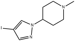 Piperidine, 4-(4-iodo-1H-pyrazol-1-yl)-1-methyl- Struktur