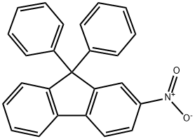 9H-Fluorene, 2-nitro-9,9-diphenyl- Struktur