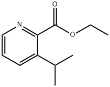 2-Pyridinecarboxylic acid, 3-(1-methylethyl)-, ethyl ester Struktur