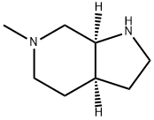 1H-Pyrrolo[2,3-c]pyridine, octahydro-6-methyl-, (3aS,7aS)- Struktur