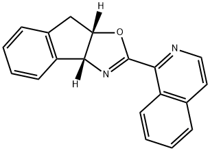 8H-Indeno[1,2-d]oxazole, 3a,8a-dihydro-2-(1-isoquinolinyl)-, (3aR,8aS)- Struktur