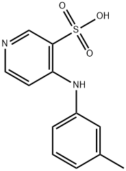 3-Pyridinesulfonic acid, 4-[(3-methylphenyl)amino]- Struktur